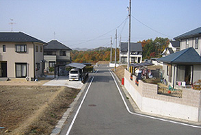 ハートフルタウン区画内道路写真