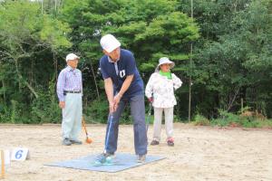 大和グラウンドゴルフ場新設落成式の様子