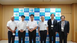 岡山リベッツ社長来庁の写真