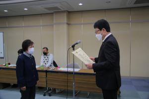 民生委員　厚生労働大臣表彰状伝達式
