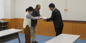 案田地区　要望書提出