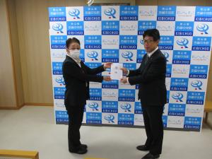 JA晴れの国岡山交通安全物品贈呈式