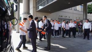 ​中国淮安市淮安区友好訪問団　来庁