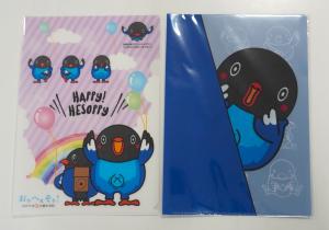 クリアファイル（ピンクと青）