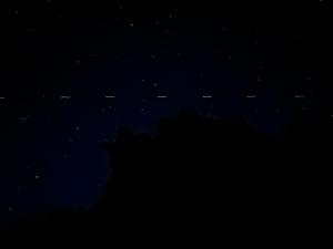 我が家の空にスターリンク衛星